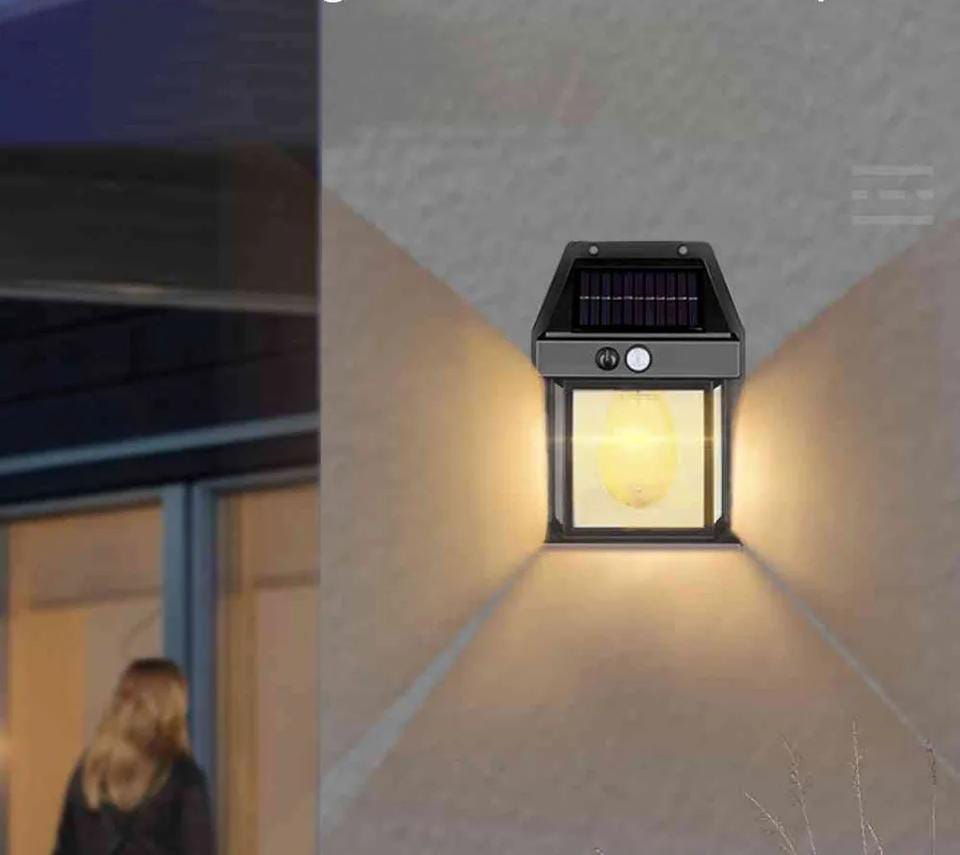 Lámpara solar  de pared tipo candelabro