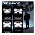 Lampara De Minero De Cabeza Recargable