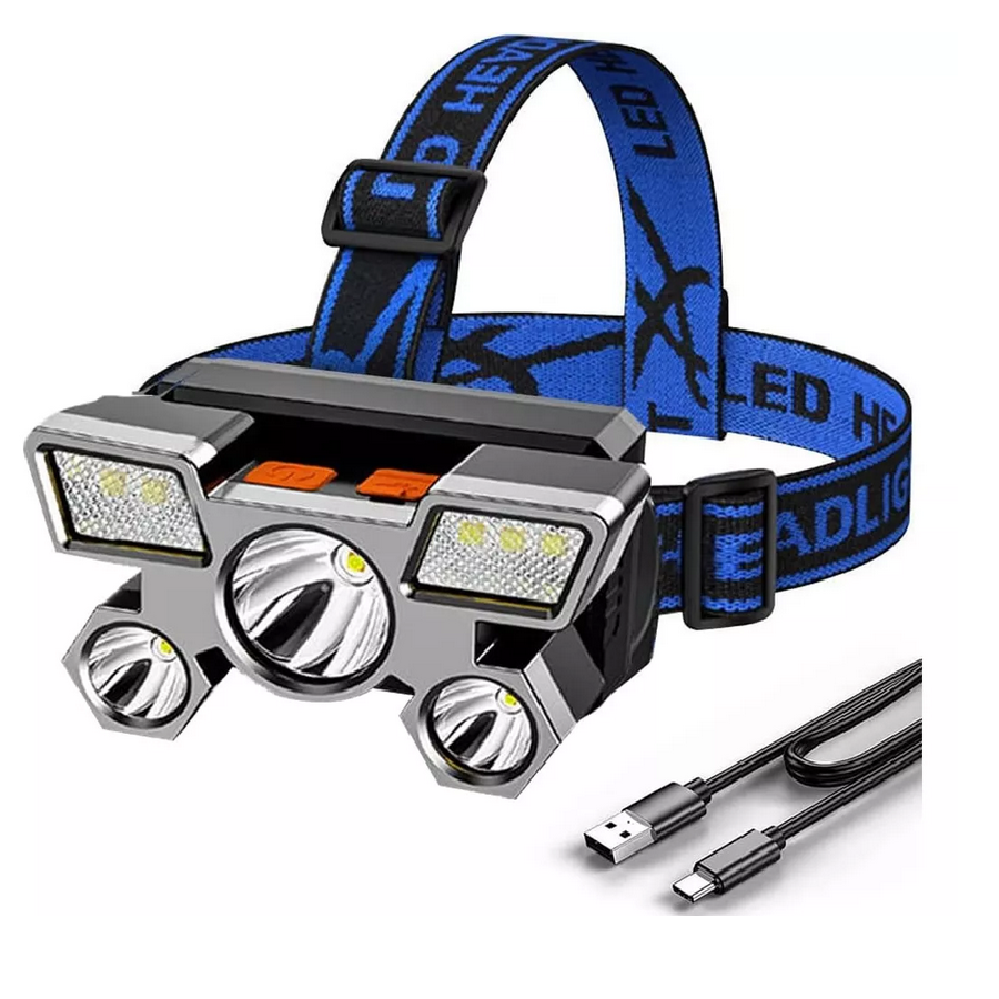 Lampara De Minero De Cabeza Recargable