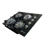 Parrilla 4 quemadores de vidrio Shorbull