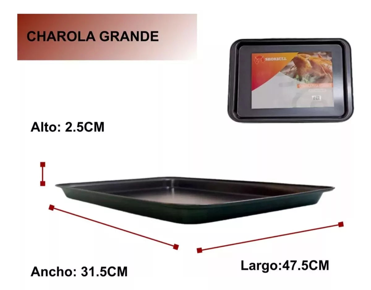 Kit de charolas galleteras Shorbull