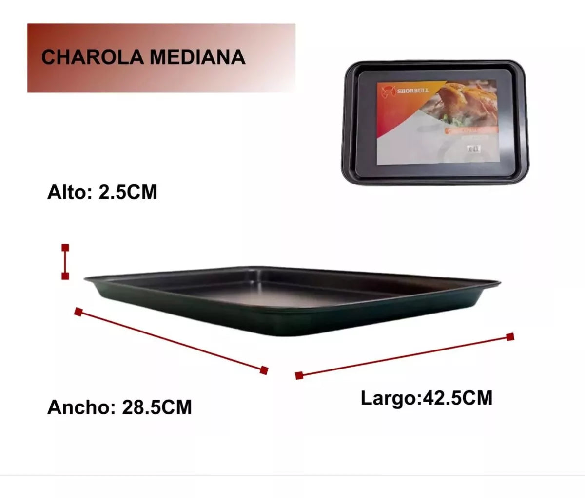 Kit de charolas galleteras Shorbull