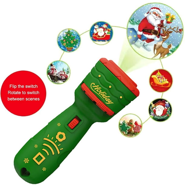 Linterna de mano c/proyección de navidad