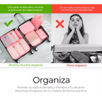 Set 8 Pz Organizador de Maletas Imper.