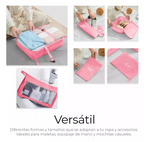 Set 8 Pz Organizador de Maletas Imper.