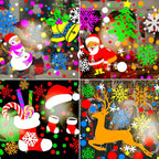 PROYECTOR DE FIGURAS NAVIDEÑAS RGB