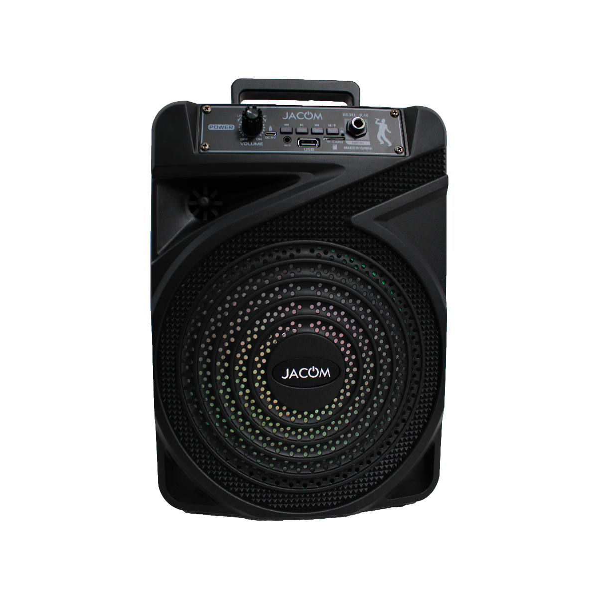 BOCINA BT 8" RGB MICROFNO AUX RADIO JK10