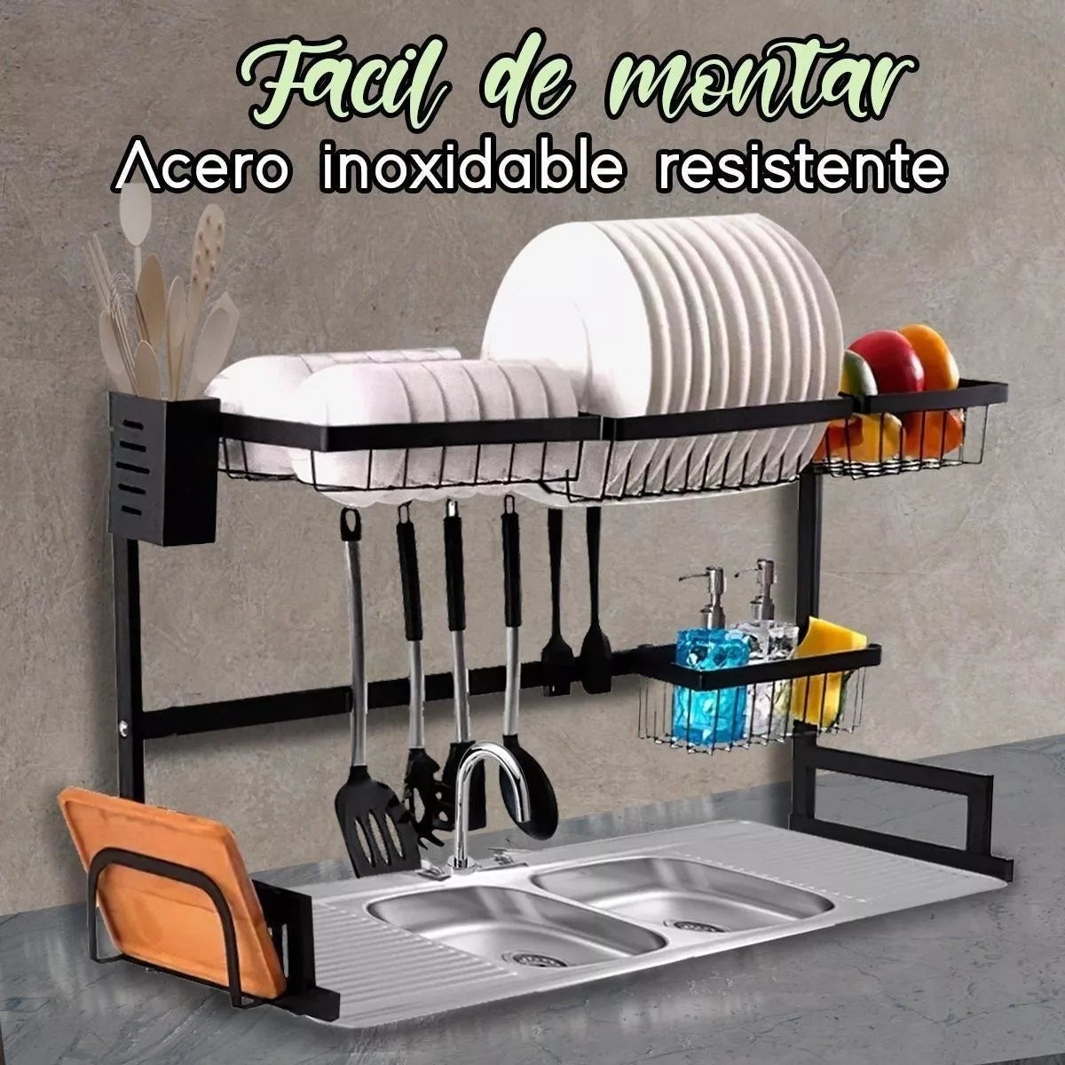 ESTANTE DE COCINA ESCURRIDOR 2 NIVELES