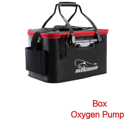 Bolsa de pesca portátil EVA plegable engrosada, caja de pesca viva, cubo de tanque, aparejos de pesca para camping, caja de almacenamiento para peces