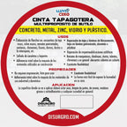 cinta taponeras impermeabilizante 10 cm