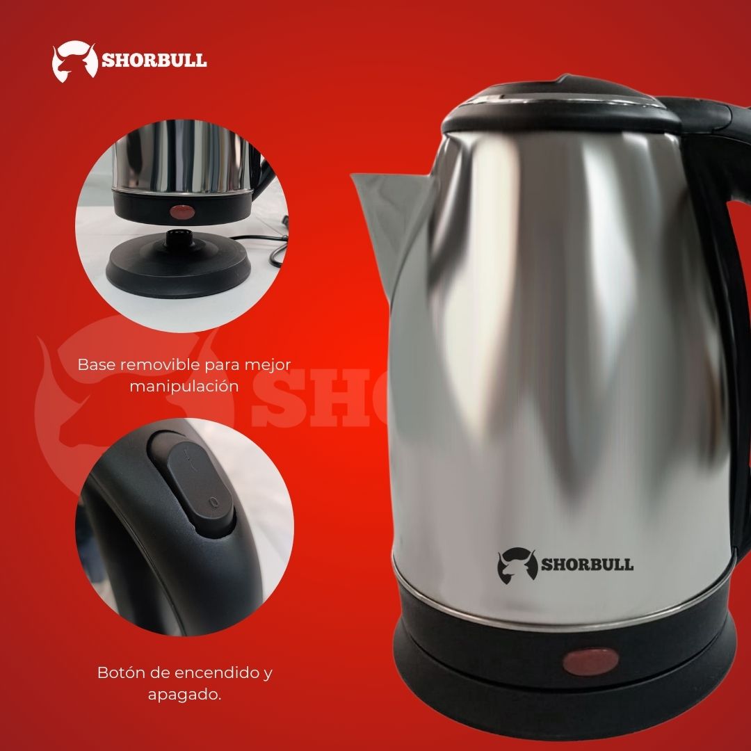 Tetera Eléctrica de Acero Shorbull