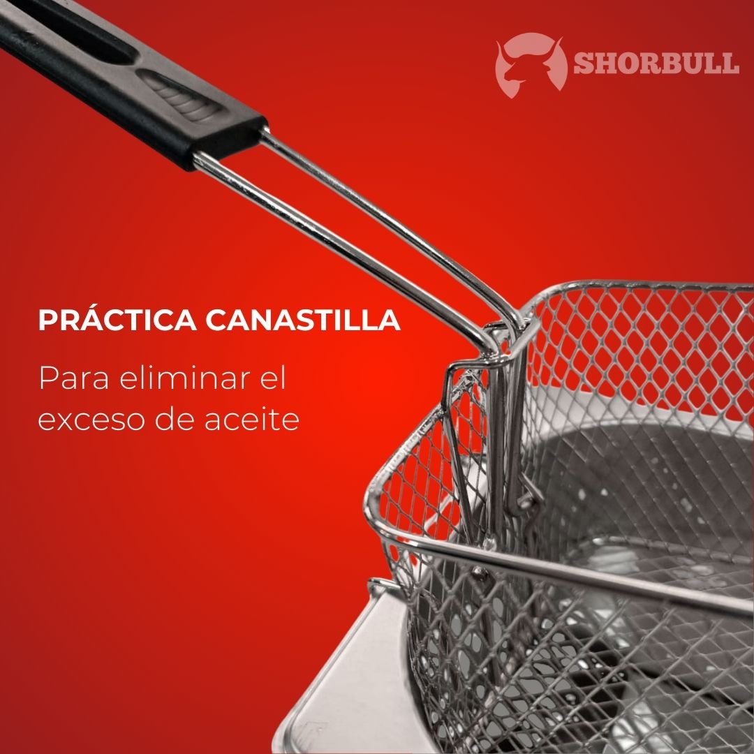 Freidora  de aceite, 4L- Shorbull
