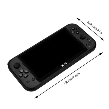 X80 consola de juegos negro 7"