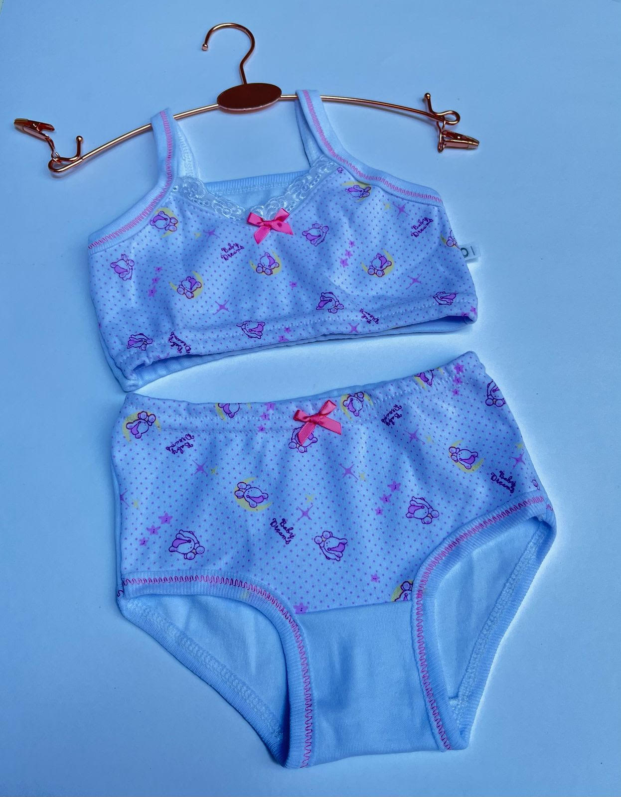 COORD ROPA INTERIOR NIÑA T:10 AÑOS BLANC