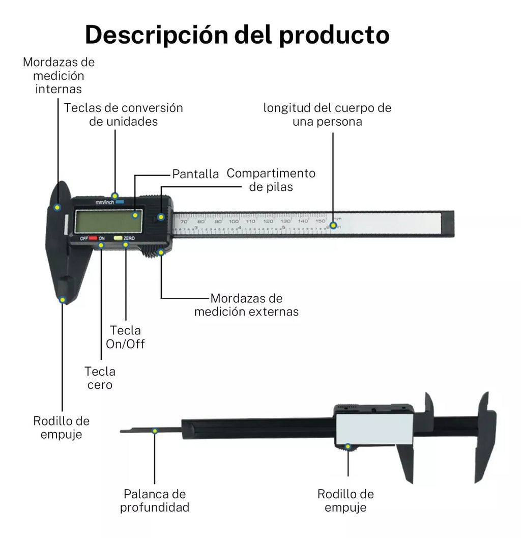 Calibrador Digital Electronico 150MM