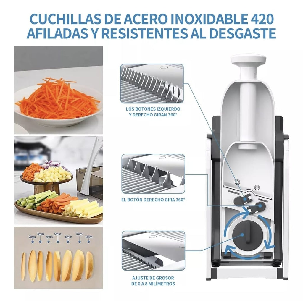 Rebanador Cortador Rayador De Verduras