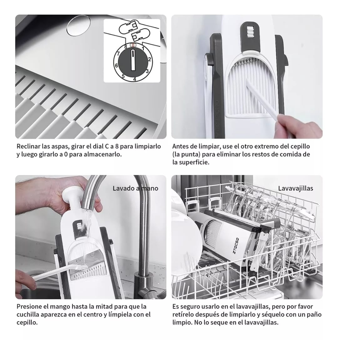 Rebanador Cortador Rayador De Verduras