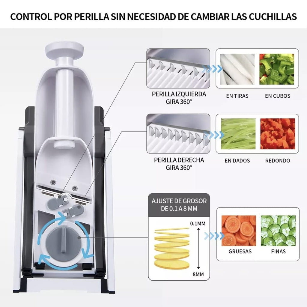 Rebanador Cortador Rayador De Verduras