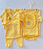 KIT ROPA 7 PZS BEBE T: 0 A 10 MESES ROSA