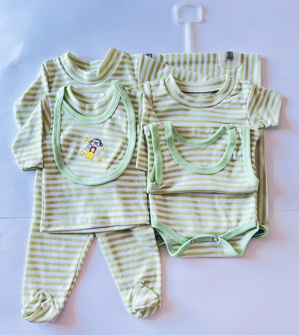 KIT ROPA 7 PZS BEBE T: 0 A 10 MESES ROSA