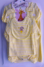 KIT ROPA 7 PZS BEBE T: 0 A 10 MESES ROSA