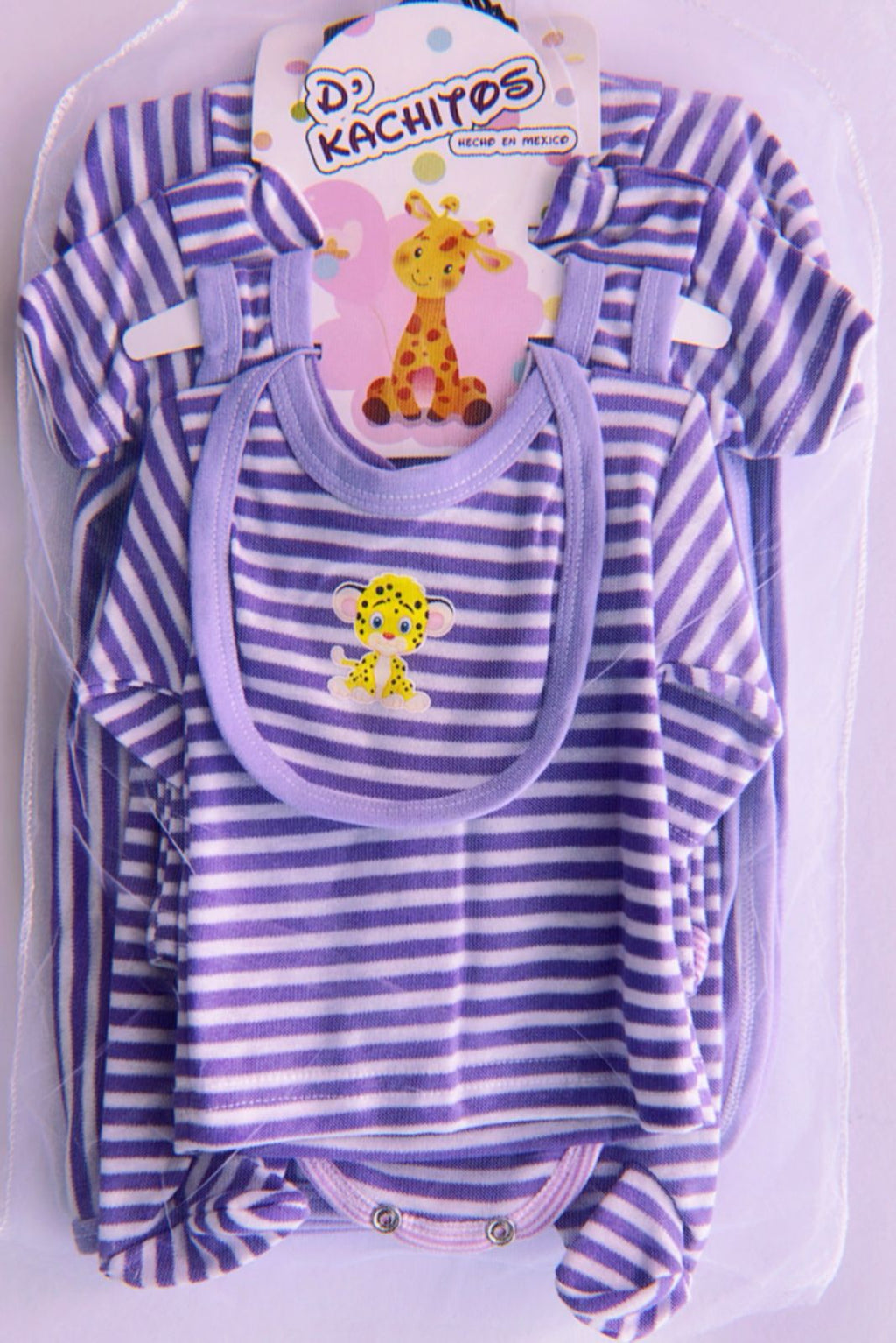 KIT ROPA DE ALGODON 7 PZS DE BEBE