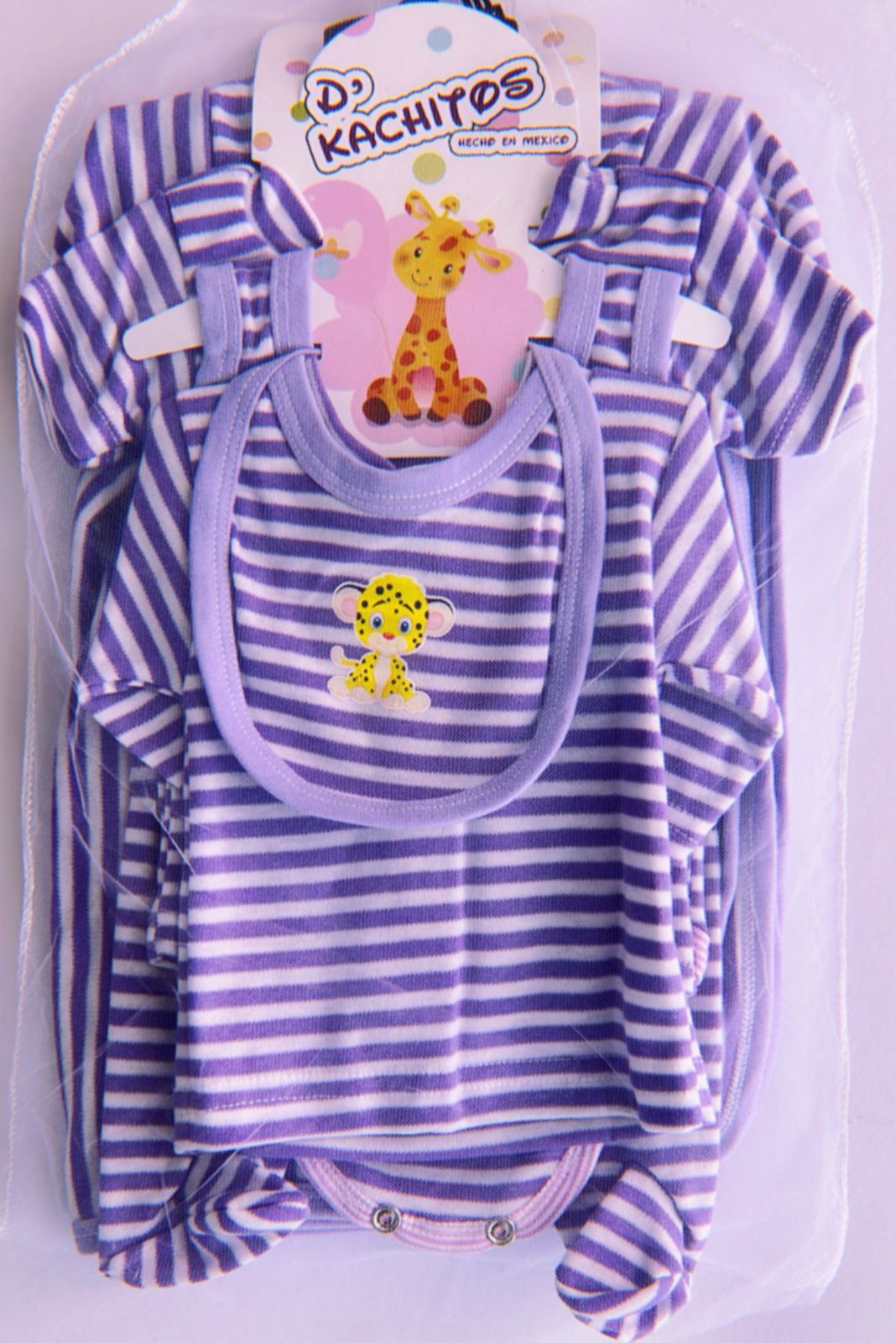 KIT ROPA DE ALGODON 7 PZS DE BEBE