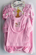 KIT ROPA DE ALGODON 7 PZS DE BEBE