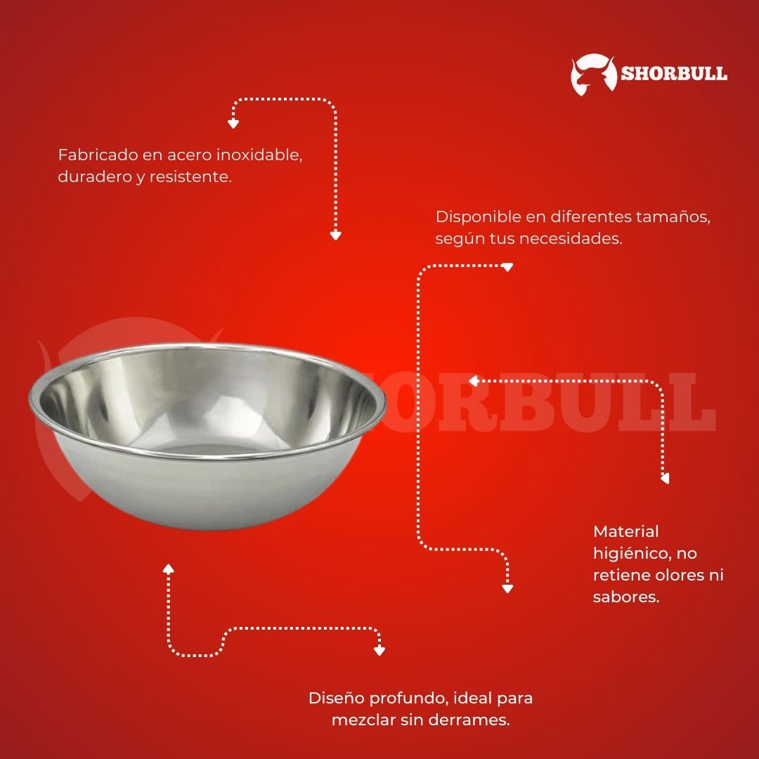 Kit de Bowls de acero inoxidable Shorbul