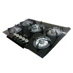 Parrilla 5 Quemadores Vidrio Shorbull