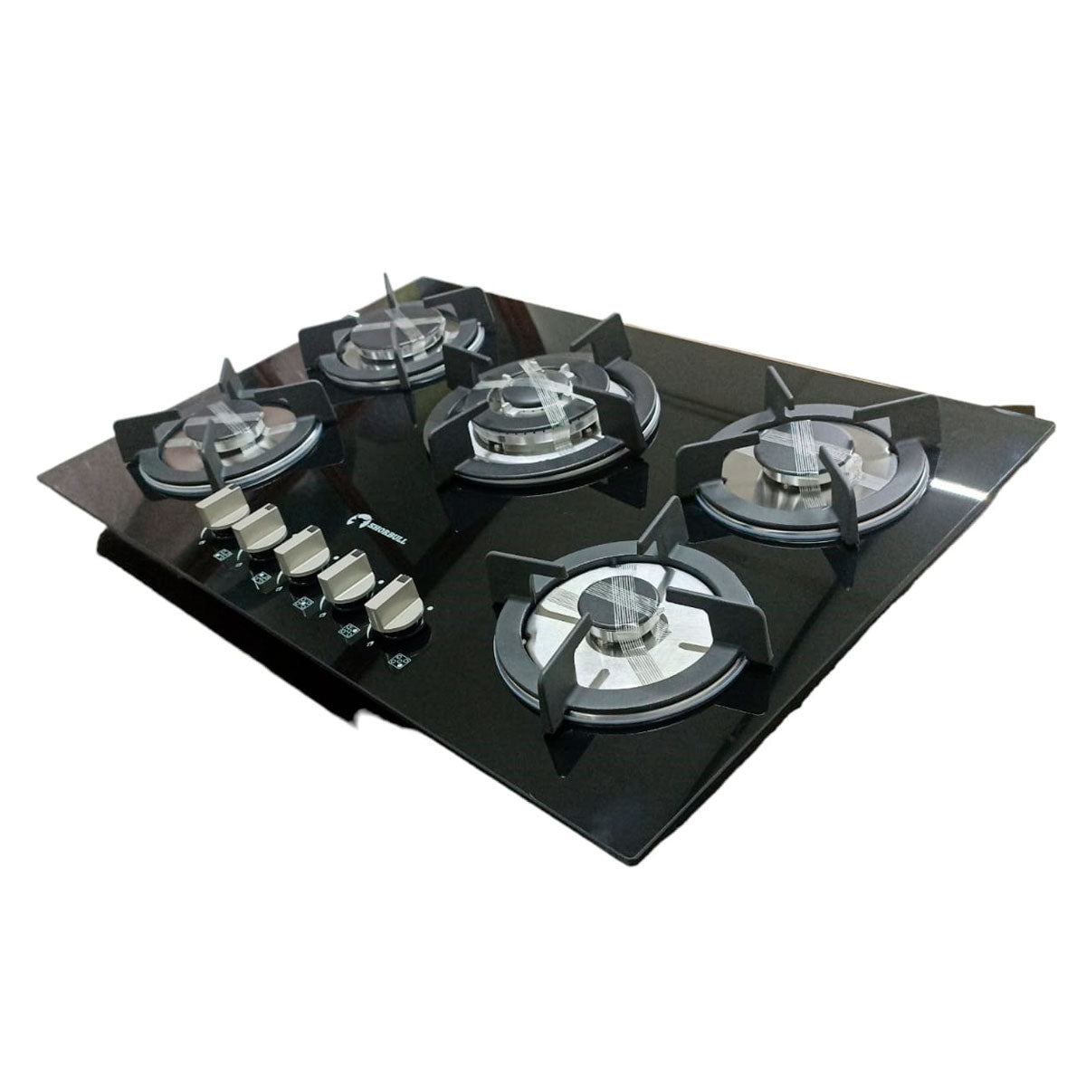 Parrilla 5 Quemadores Vidrio Shorbull