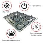 Parrilla 5 Quemadores Acero Shorbull