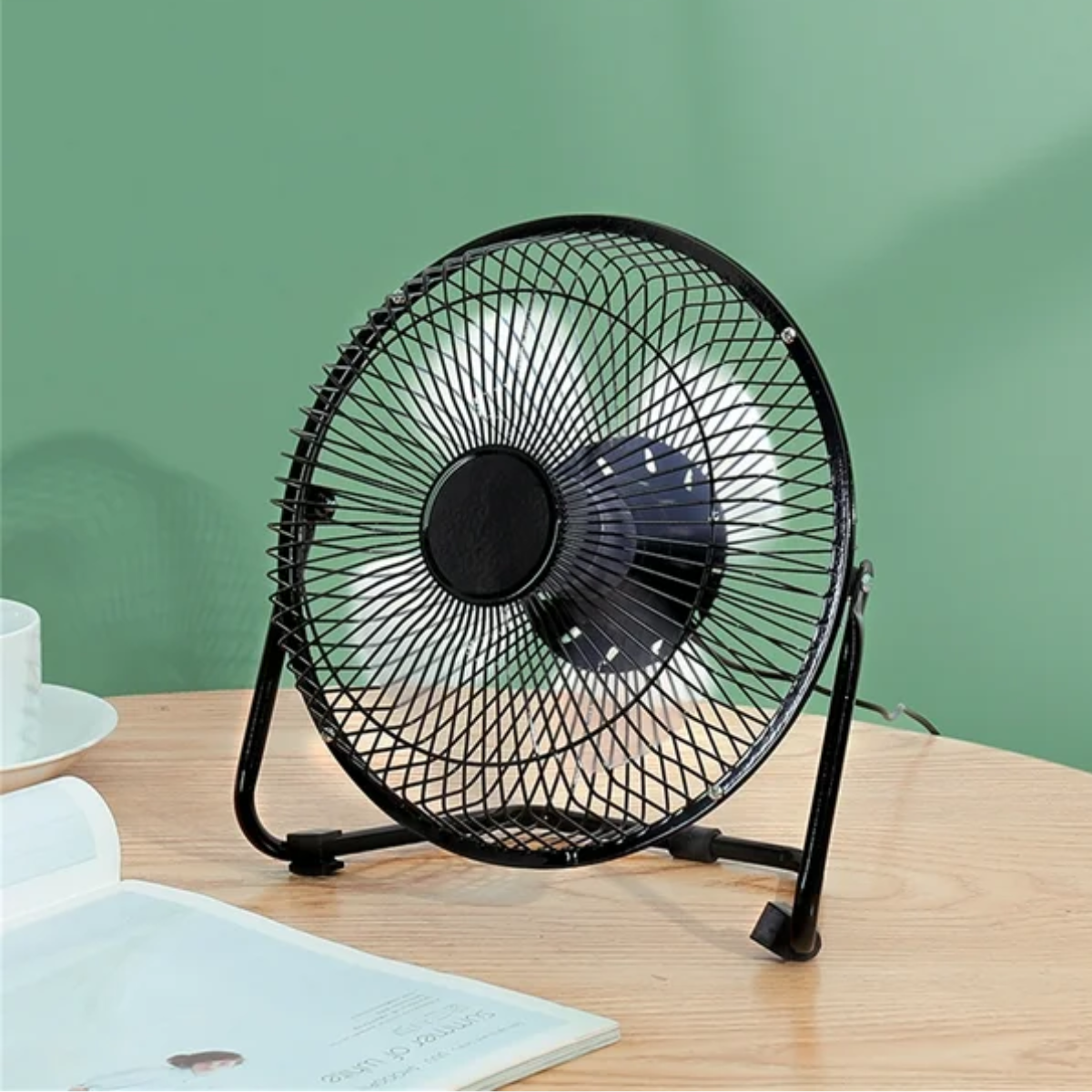 Mini Ventilador Usb Metalico Portatil