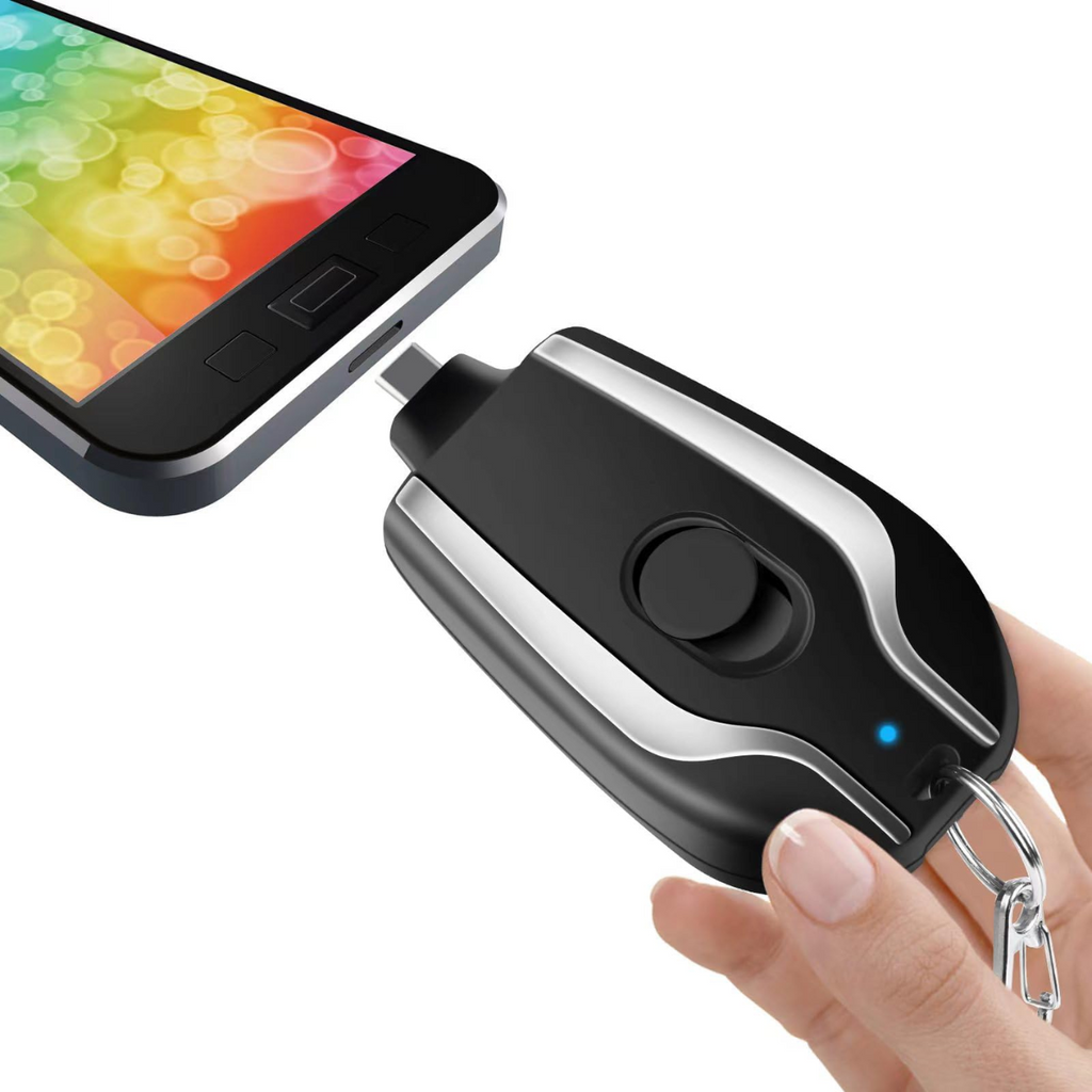 Llavero Rosado Portátil Cargador iPhone