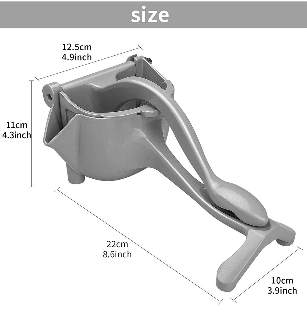 Exprimidor manual de acero inoxidable