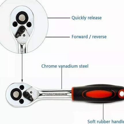 Juego de Dados de Acero kit 46 piezas