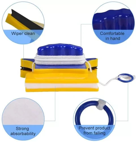 Limpia Vidrios Ventanas Magnético Doble