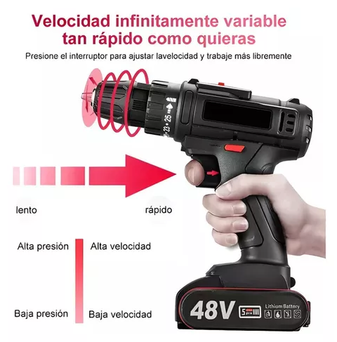 Taladro Azul Bateria de 48 V