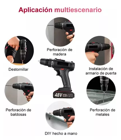 Taladro Azul Bateria de 48 V