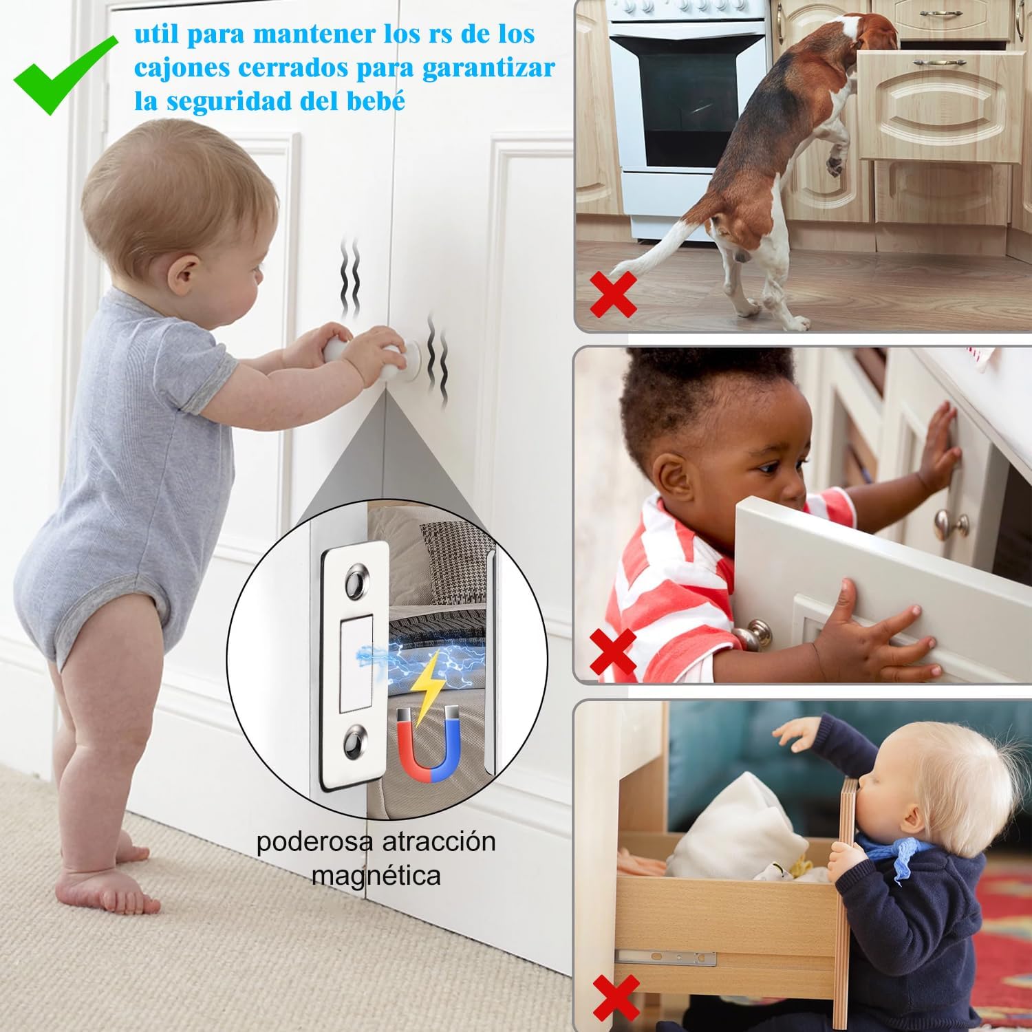 CIERRE MAGNÉTICO PARA PUERTA X10