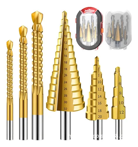 JUEGO DE BROCAS ESCALONADAS