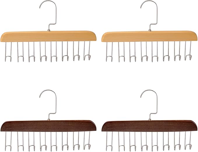 PERCHA PARA ROPA DE MADERA X2