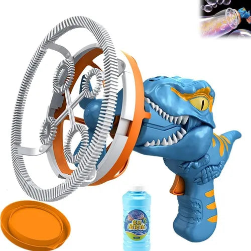PISTOLA LANZA BURBUJAS DE DINOSAURIO