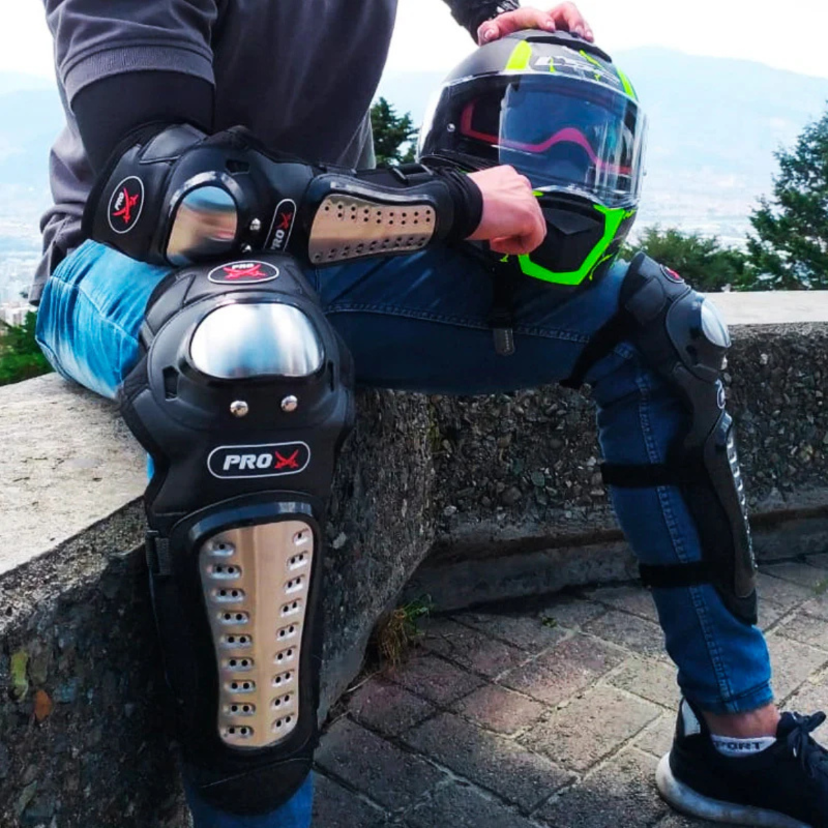 Gray helmet for bikers