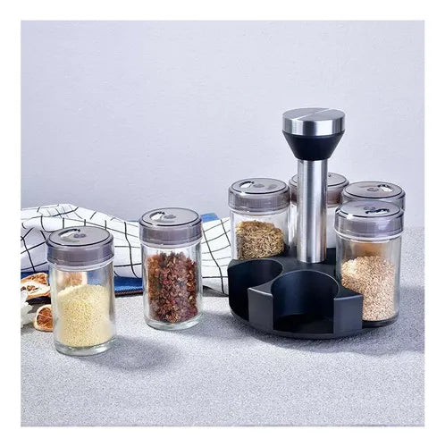 Condimentero Giratorio Para Especias X6
