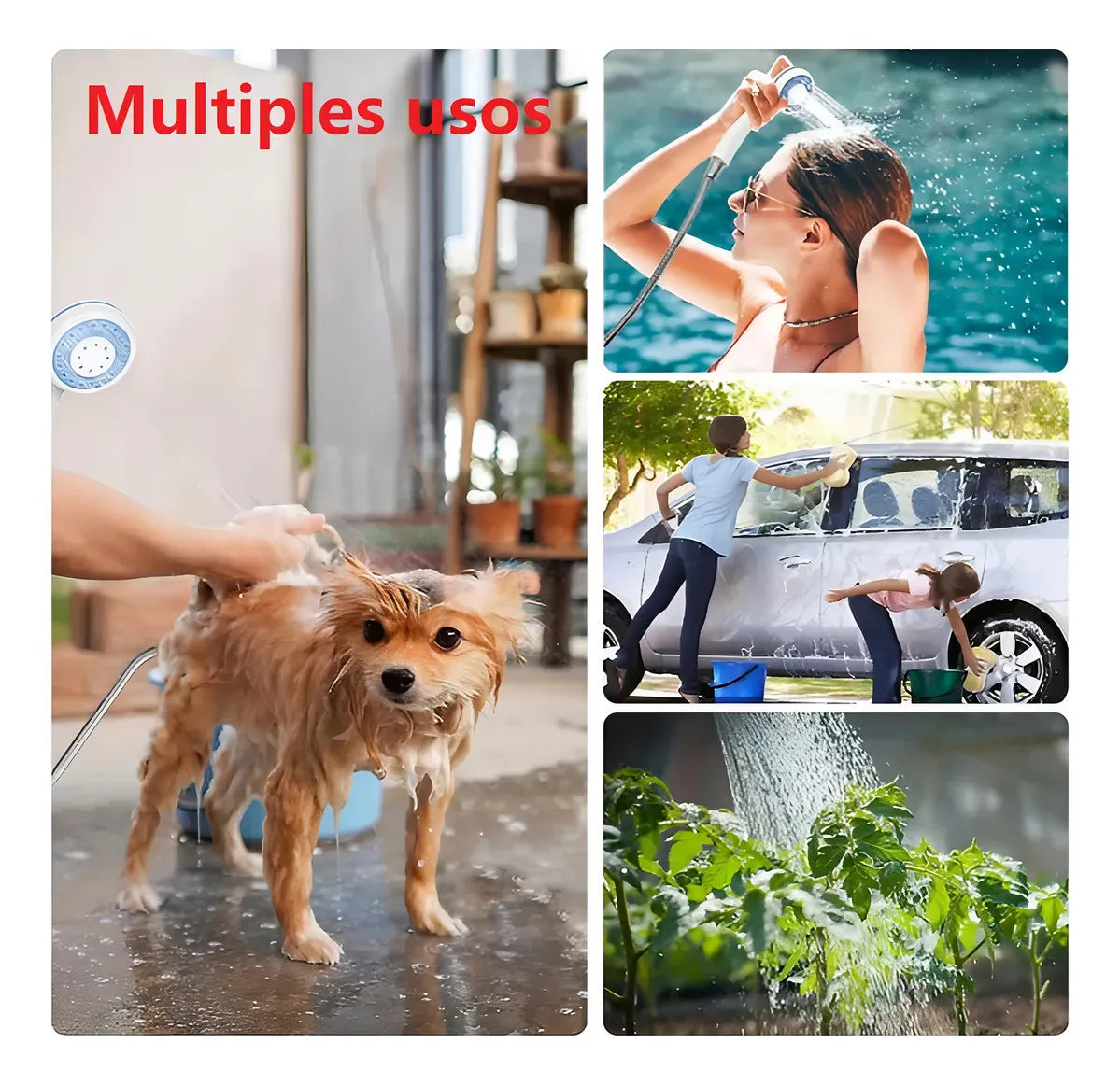 Regadera portatil multiusos