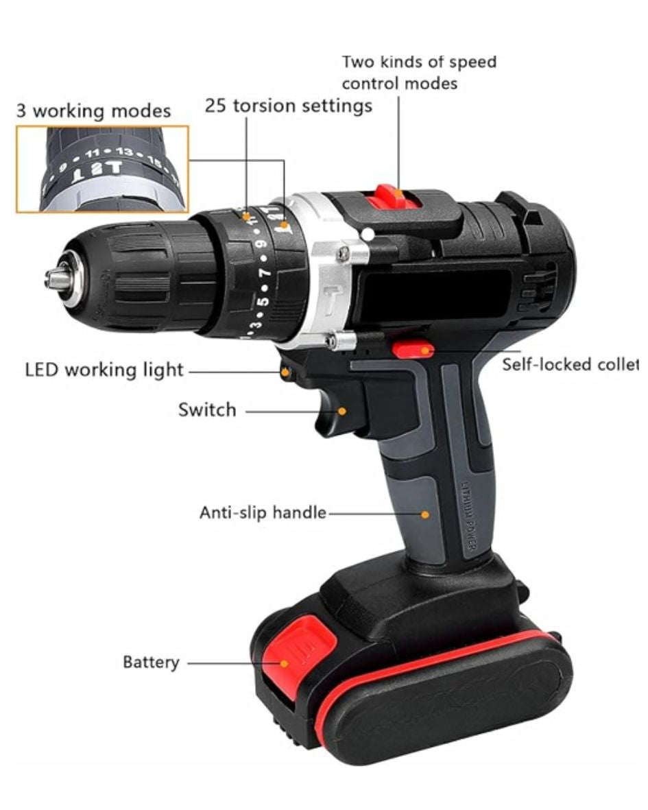 Taladro Rotomartillo Negro 2 Bat Cuad