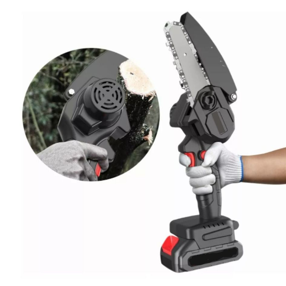 MotoSierra Electrica 2 baterias 7pulg