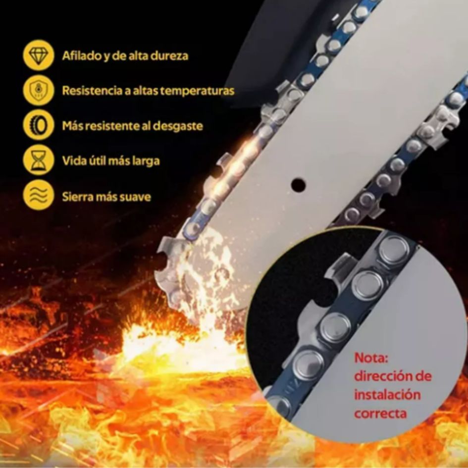 MotoSierra Electrica 2 baterias 7pulg