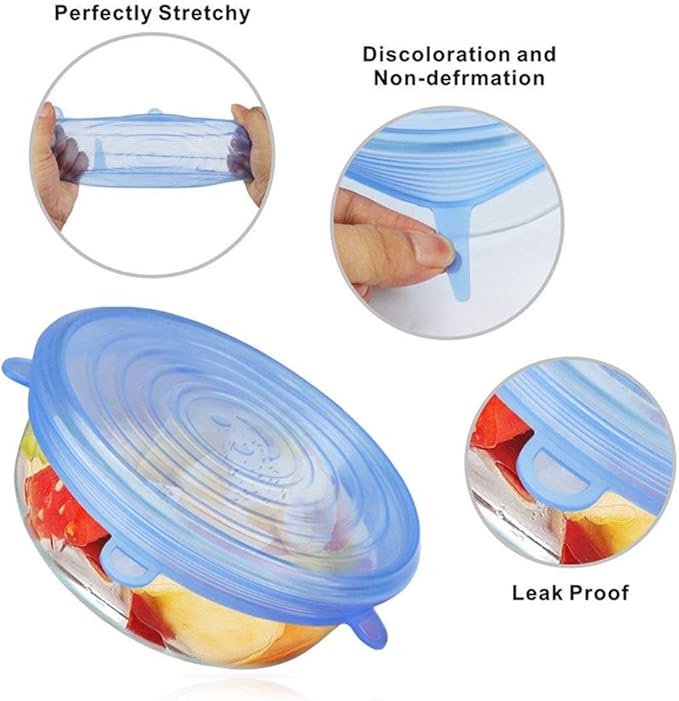 30 TAPAS DE SILICON REUTILIZABLES
